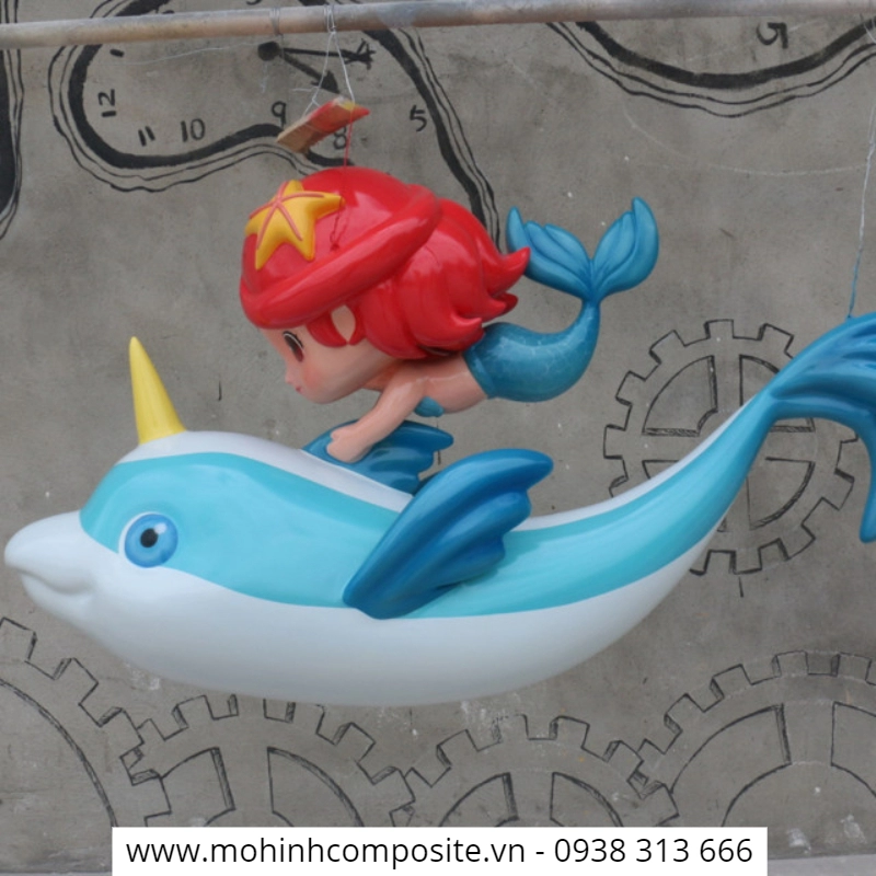mo hinh bang nhua composite cao cap6 1 9322 - Mô hình trang trí  hoạt hình độc đáo dài 1700mm